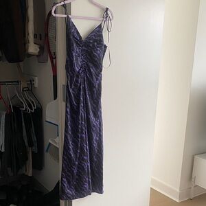 Sandro Purple and Black Chemise